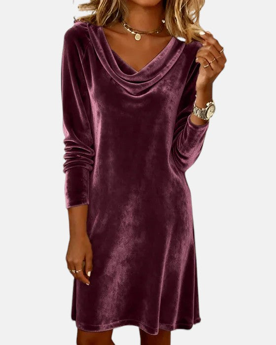 Loose Fitting Velvet Dress