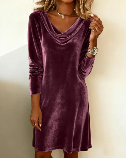 Loose Fitting Velvet Dress