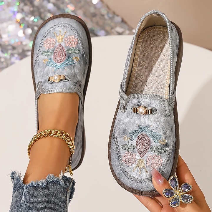 Juniper - Mocasines sin cordones bordados