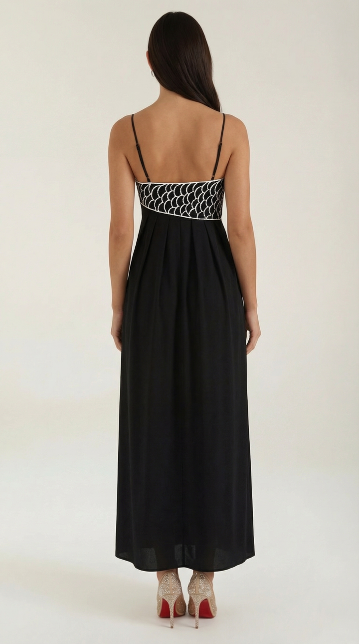 Embroidered Maxi Dress
