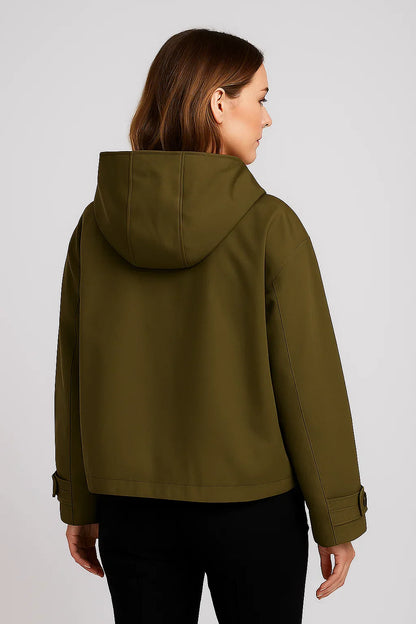 Chaqueta impermeable ligera informal para mujer