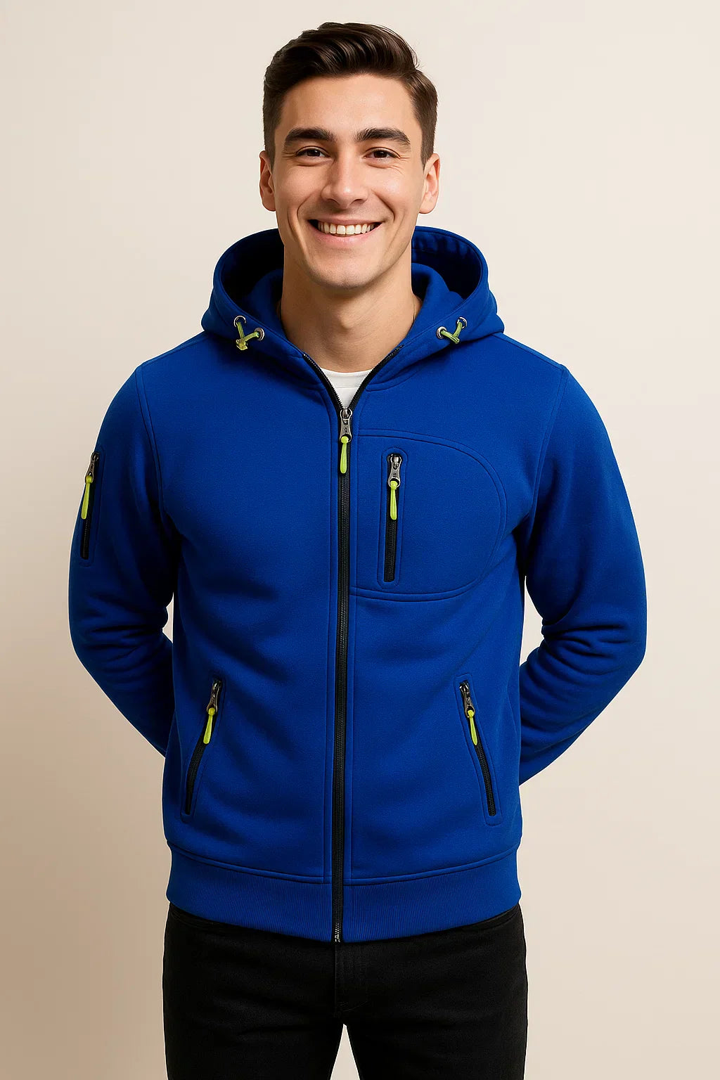 Men’s Casual Zip Front Hoodie