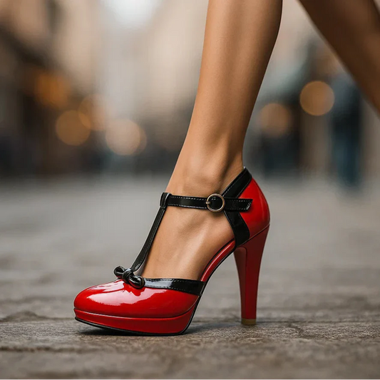TACONES CON MOÑO