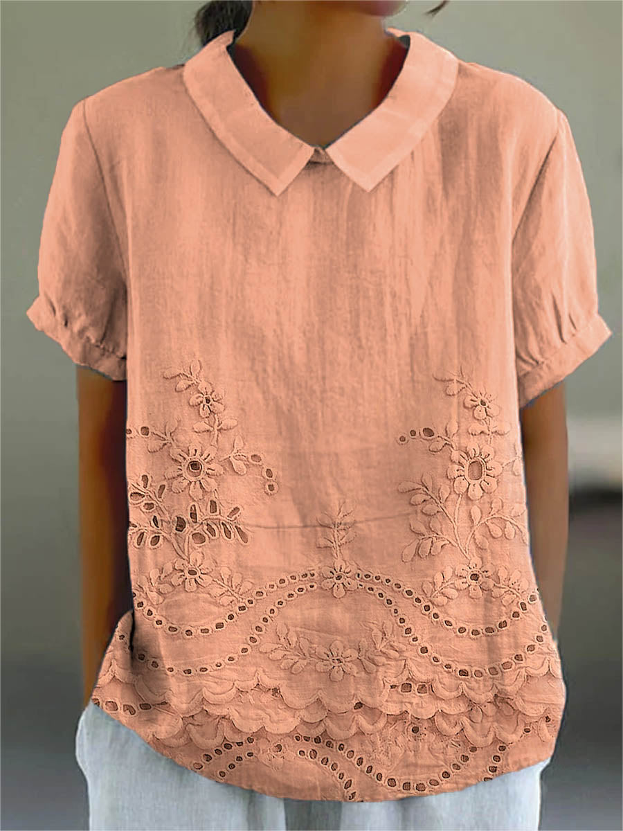 Floral Embroidered Shirt