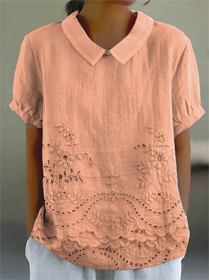 Floral Embroidered Shirt