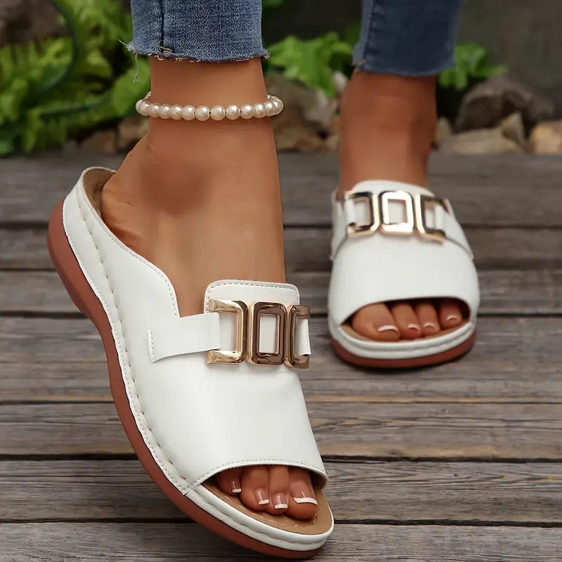 Lucerra - Strappy Sandals with Buckle