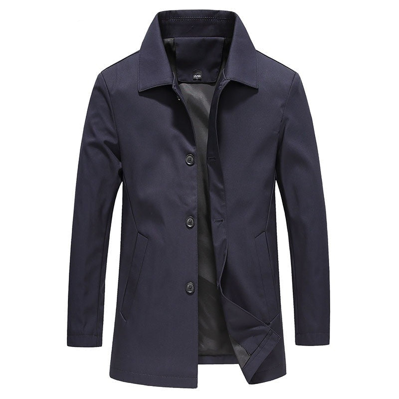 Classic Button Up Lightweight Jacket for Men