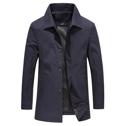 Classic Button Up Lightweight Jacket for Men