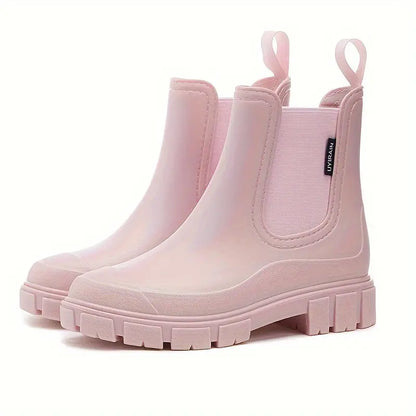 Botines Chelsea impermeables sin cordones para mujer