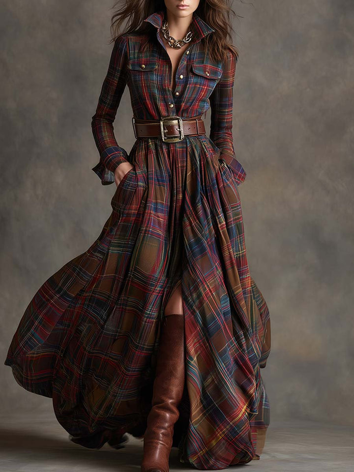 Flowy Belted Dress