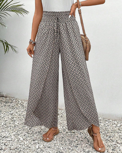 WOMEN'S WIDE-LEG TROUSERS