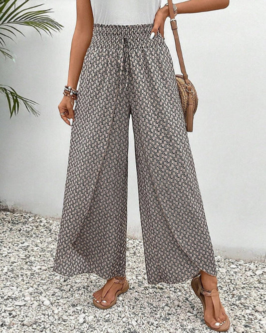 WOMEN'S WIDE-LEG TROUSERS