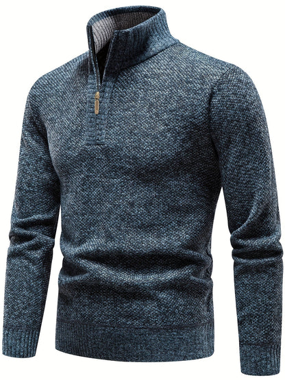 Stylish Casual Half-Zip Sweater