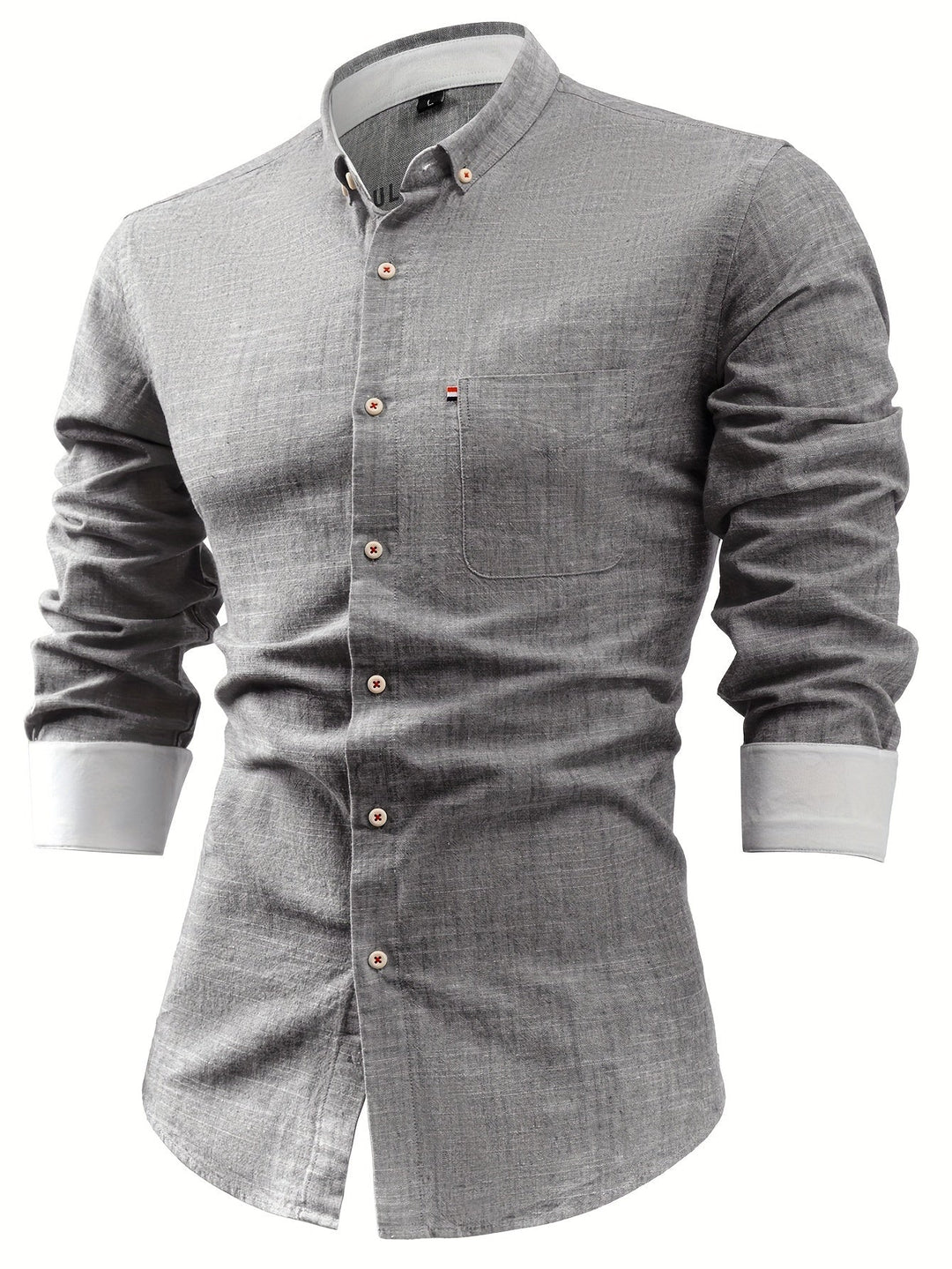 Camisa abotonada refinada