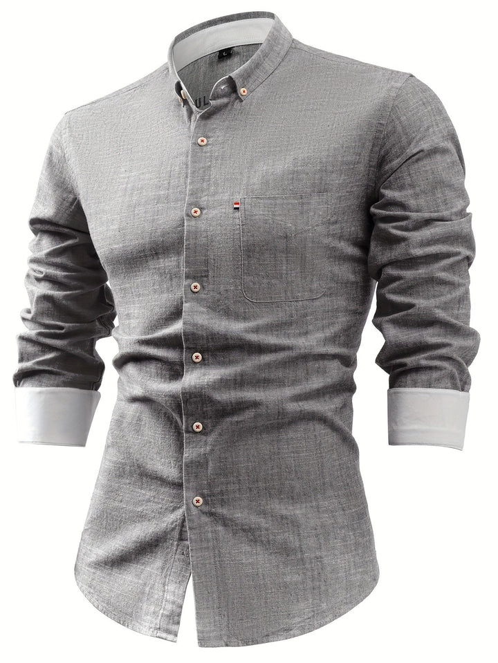Camisa abotonada refinada