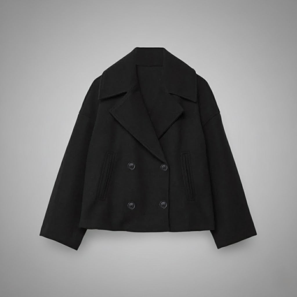 Classic Double Button Short Jacket for Women