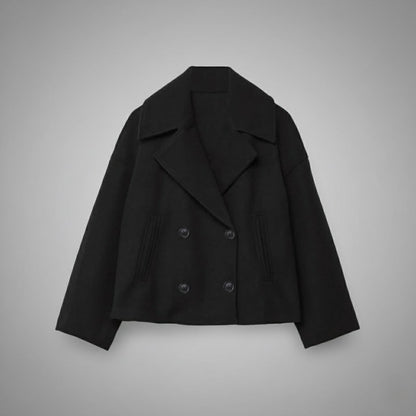 Classic Double Button Short Jacket for Women
