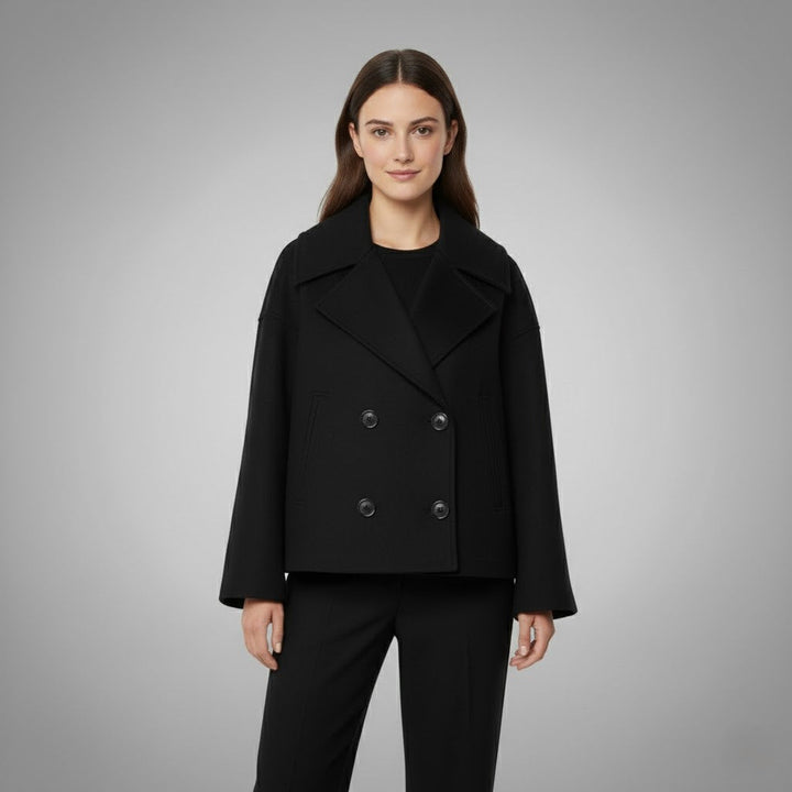 Classic Double Button Short Jacket for Women