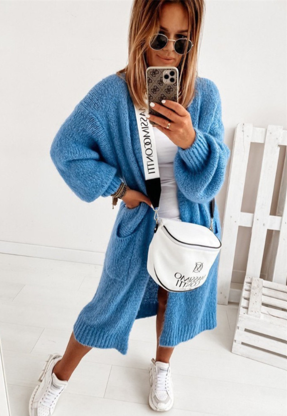 Women’s Winter Cozy Long Open-Front Cardigan