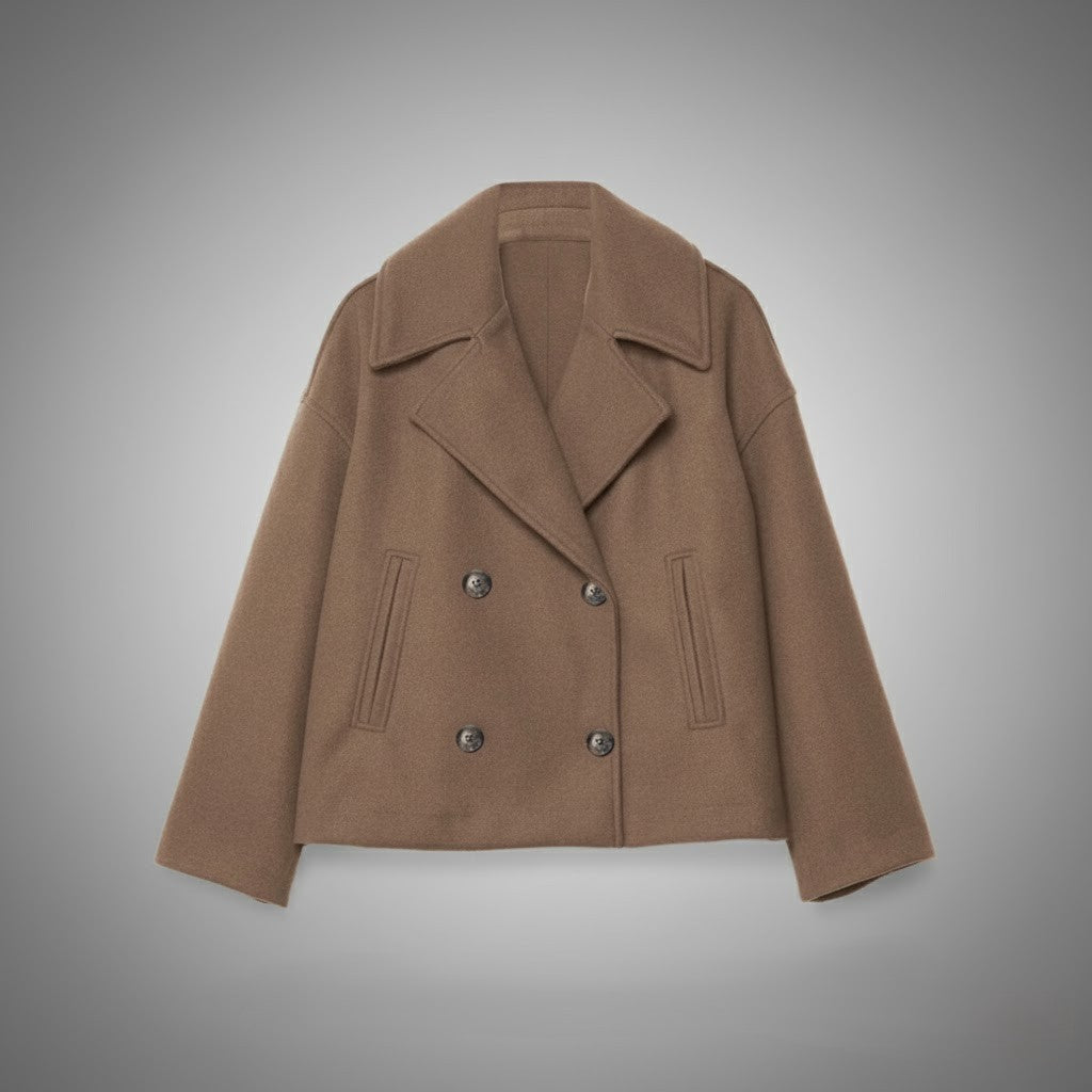 Classic Double Button Short Jacket for Women