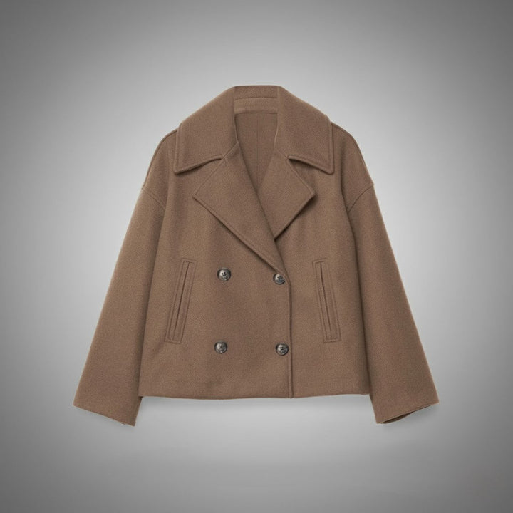 Classic Double Button Short Jacket for Women