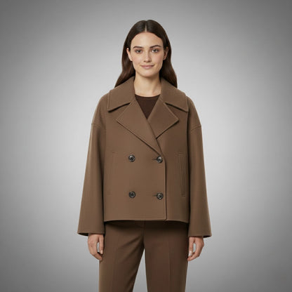 Classic Double Button Short Jacket for Women