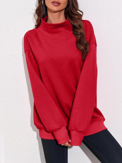 Women's Oversized Turtleneck Sweatshirt Long Sleeve Pullover