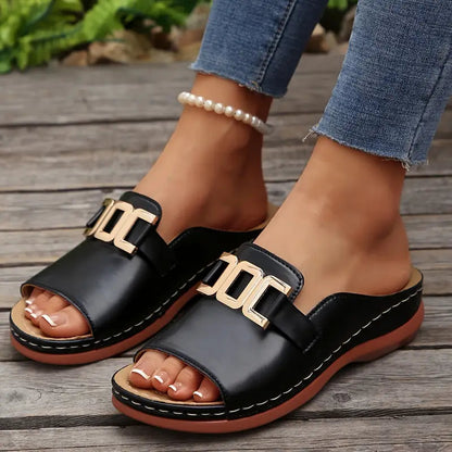 Lucerra - Strappy Sandals with Buckle