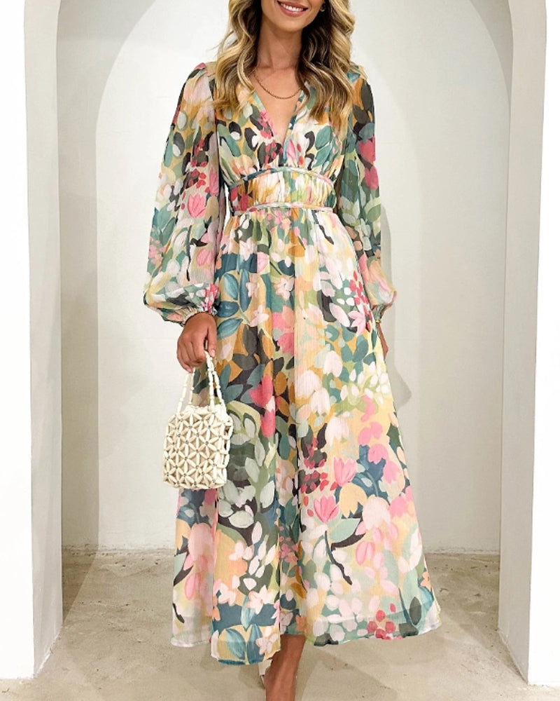 Celine | Feminine Floral Pattern Dress