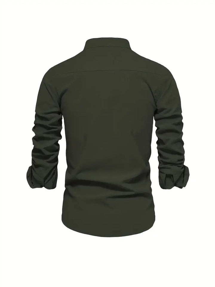 Men’s Spring Casual Button Shirt