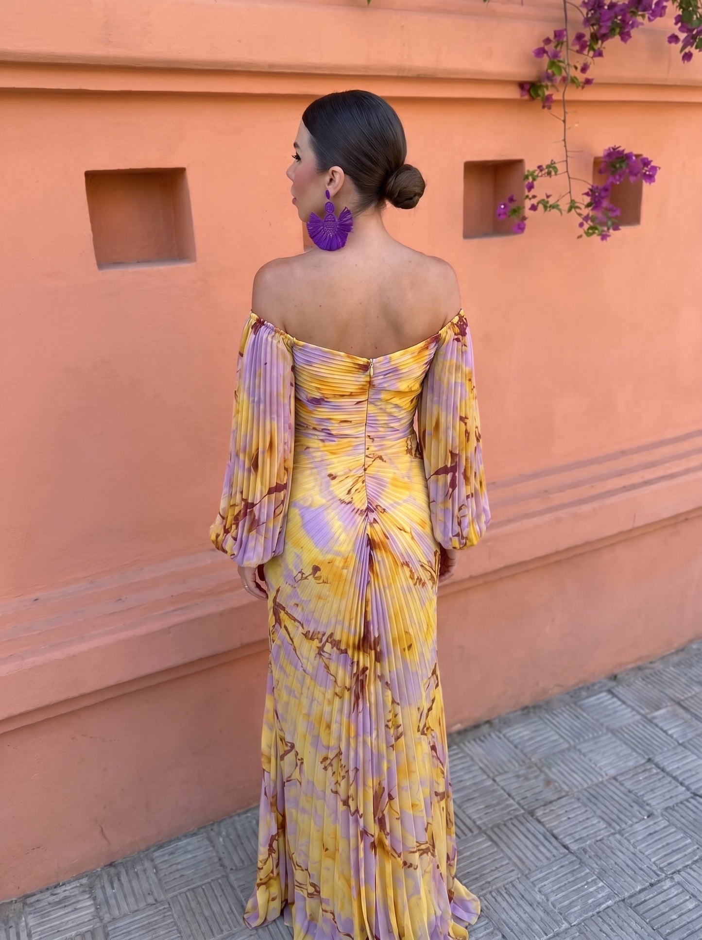 Christine - Elegant Dress with Deep Neckline