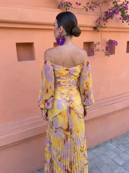 Christine - Elegant Dress with Deep Neckline
