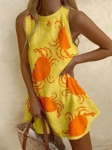 Relaxed Linen Mini Dress
