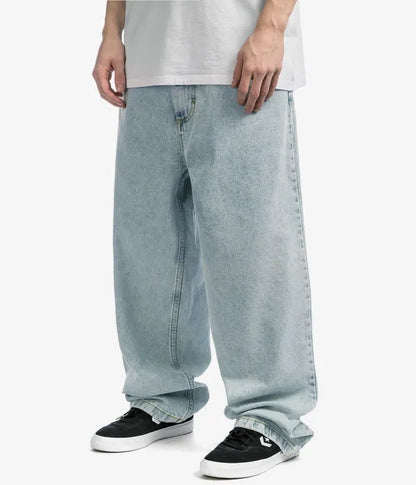 Men’s Spring Relaxed Wide-Leg Denim Pants