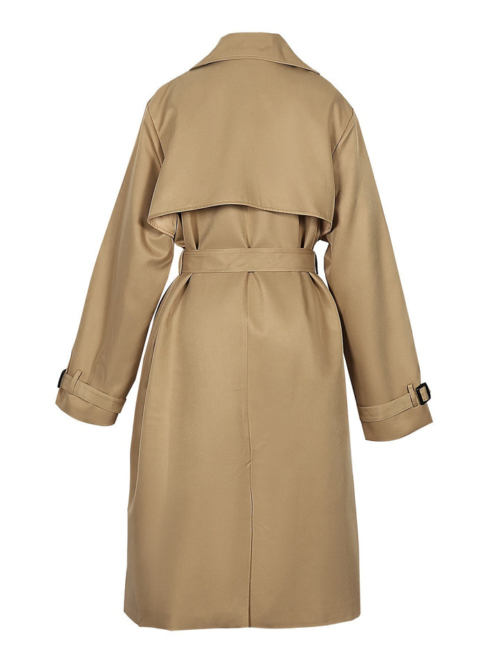 Women’s Elegant Longline Office Trench Coat