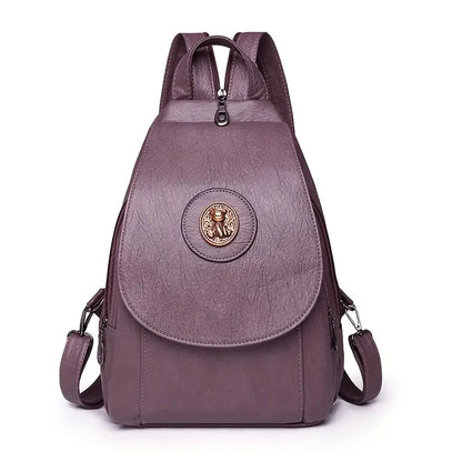 Mira's Customizable Vintage Denim Backpack