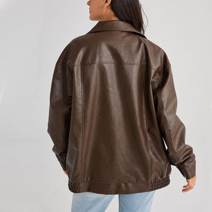 Chaqueta casual de moda para mujer de corte relajado