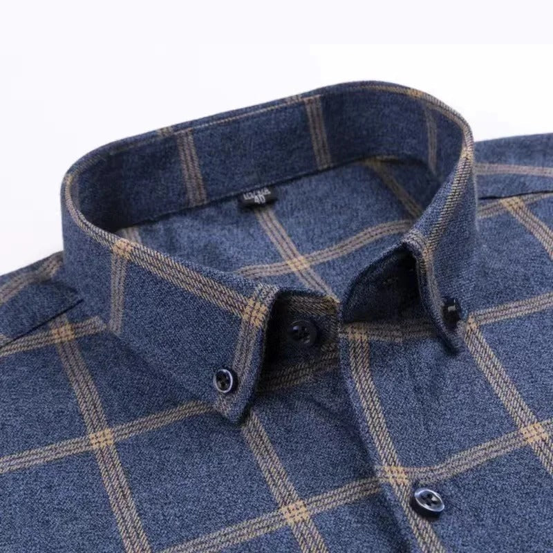 Camisa a Cuadros Clásica Refinada