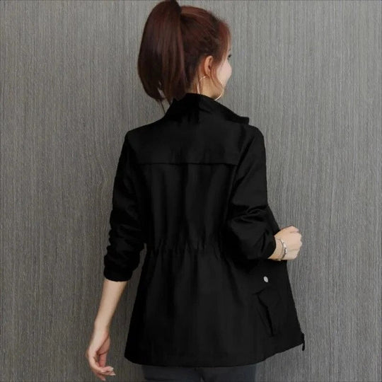 Gabardina impermeable relajada para mujer