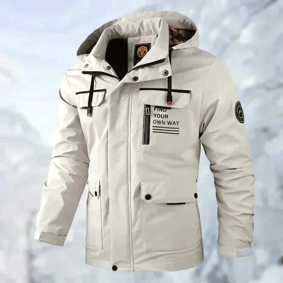 Comfortable Windproof Waterproof Jacket with Multi Pockets