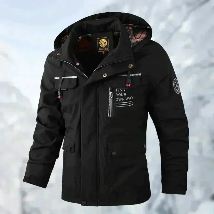 Comfortable Windproof Waterproof Jacket with Multi Pockets