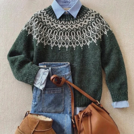 Timeless Nordic Pattern Sweater