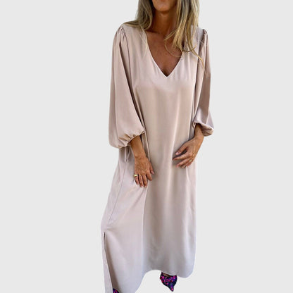Long Boho Dress with Pockets