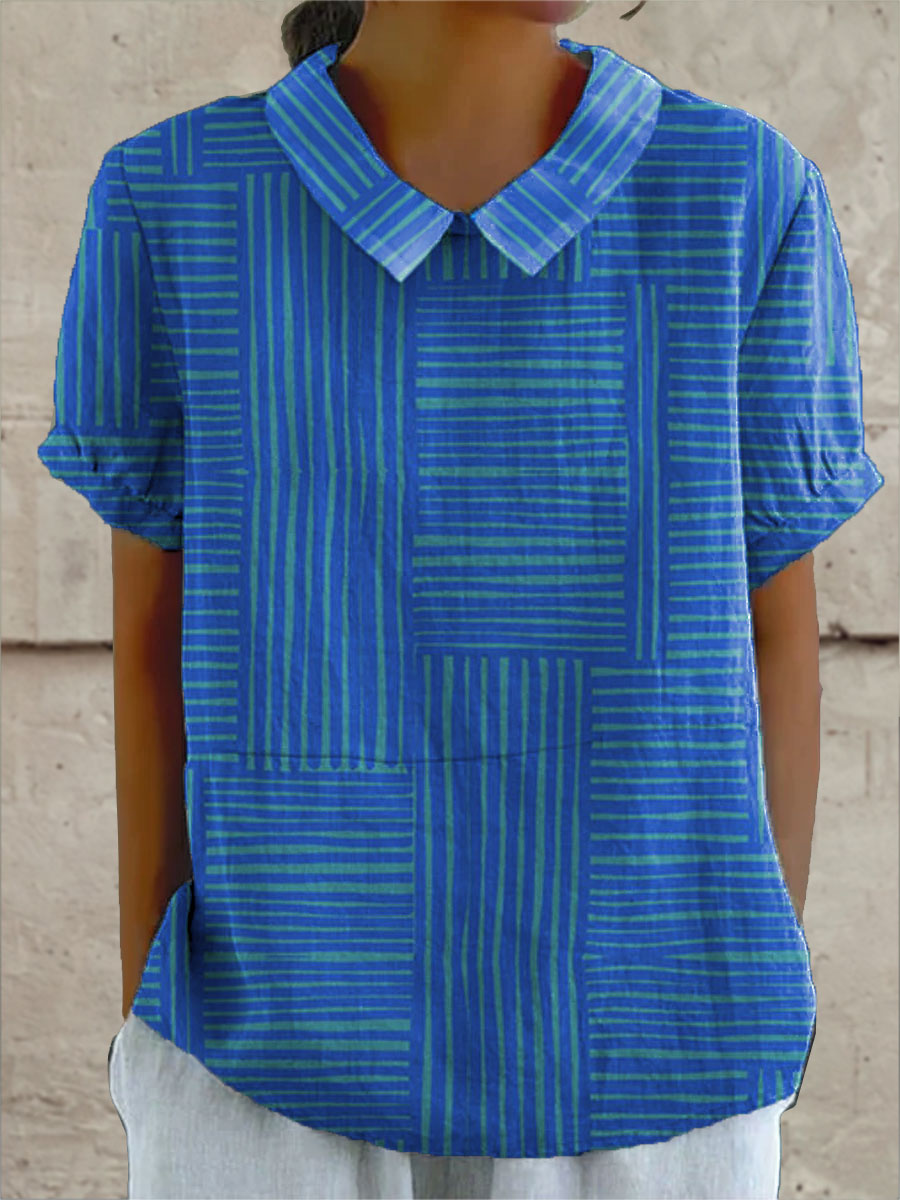 Striped Geometric Shirt