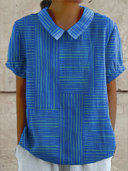 Striped Geometric Shirt