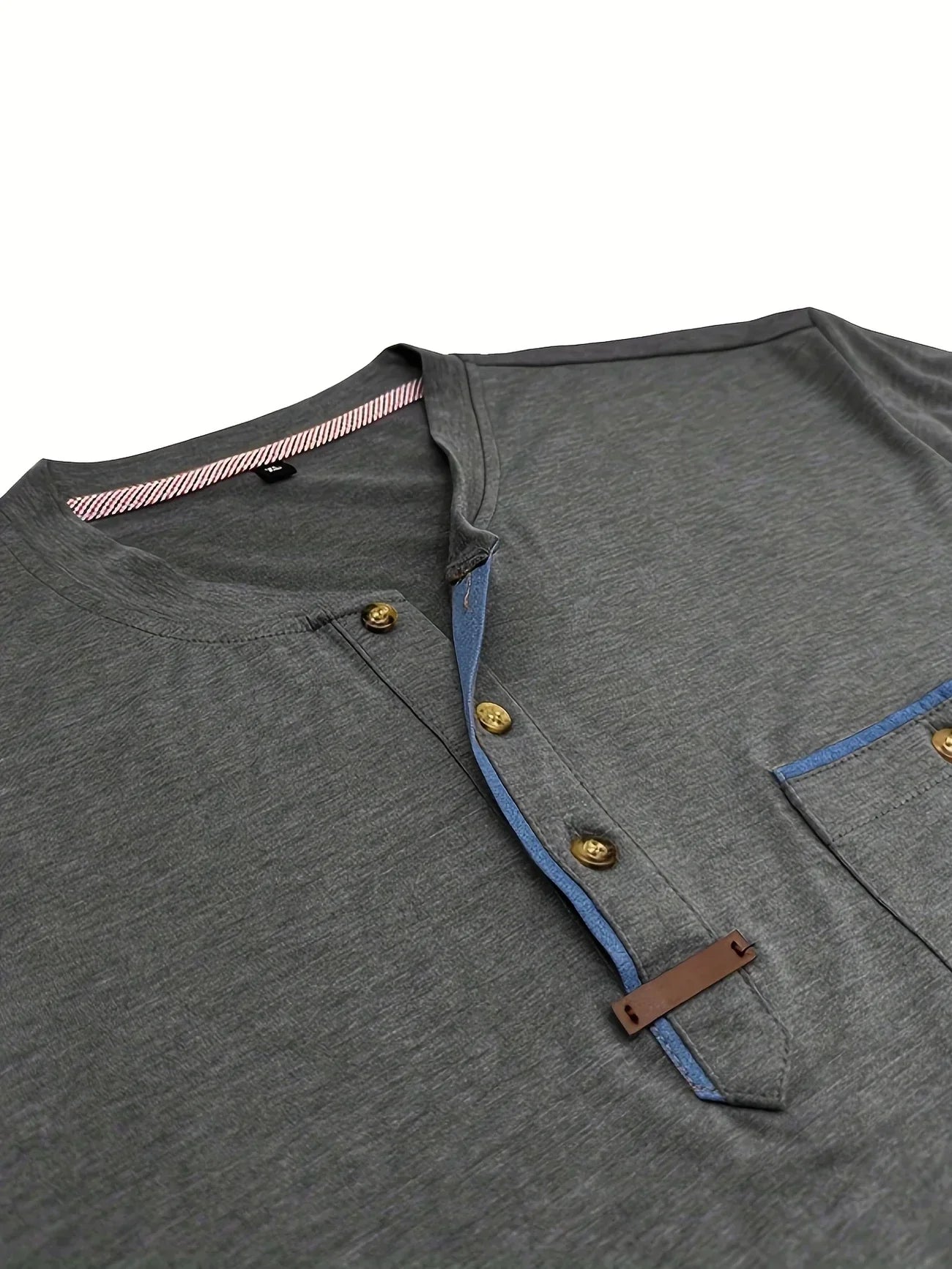 Classic Round Neck Pocket Shirt