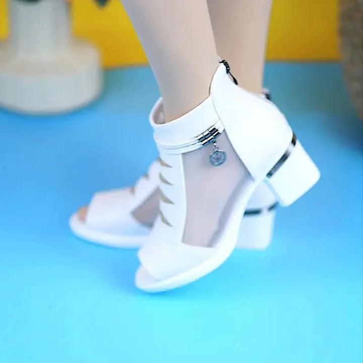 Mireille - Block Heel Open Toe Sandals