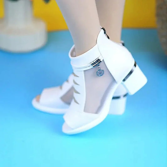 Mireille - Block Heel Open Toe Sandals