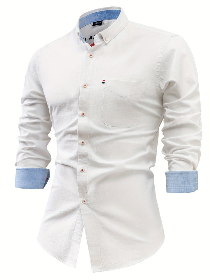 Camisa abotonada refinada