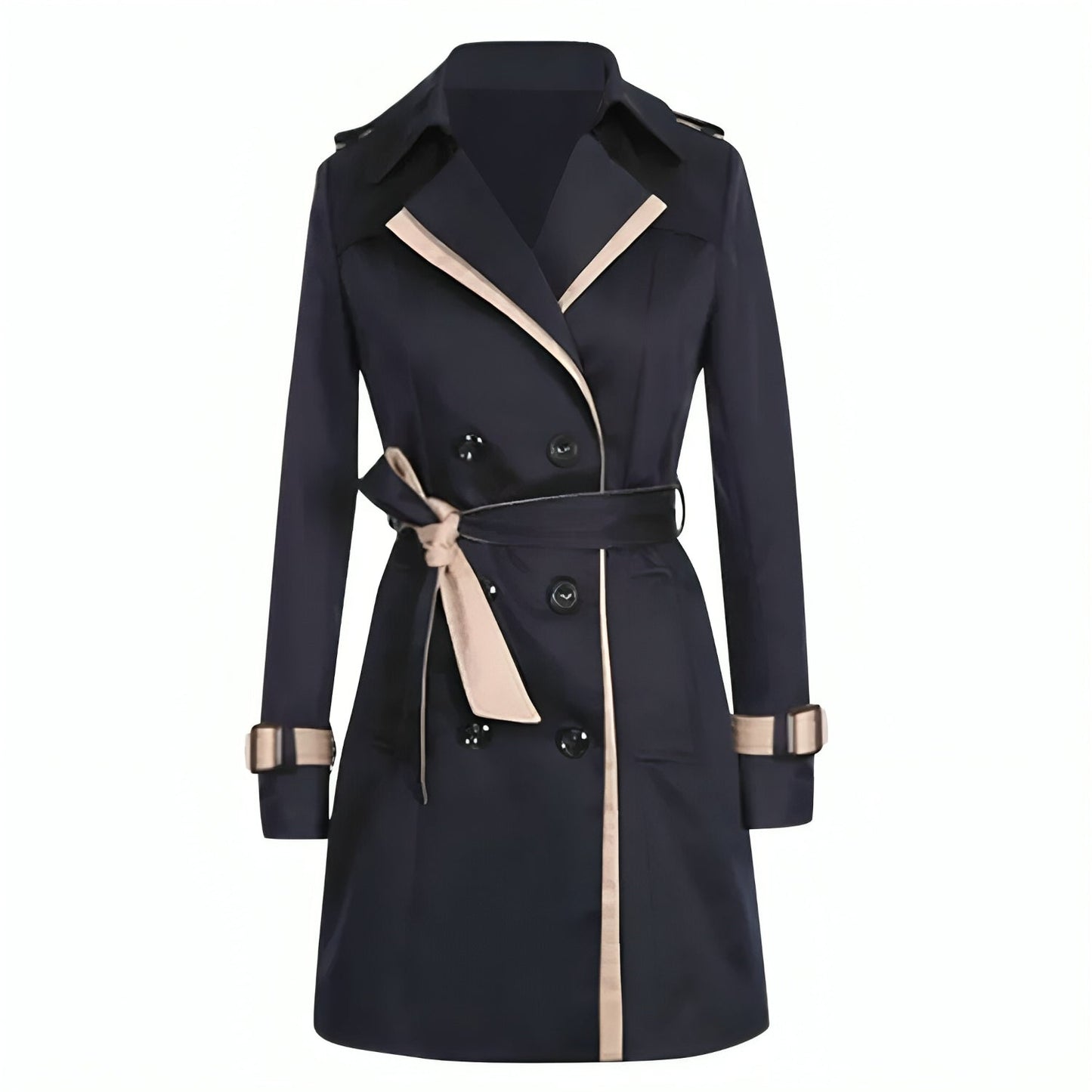 Women’s Elegant Double-Breasted Trench Coat